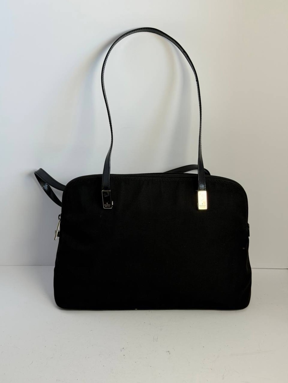 Vintage Gucci Black Nylon Shoulder Bag Tom Ford Era